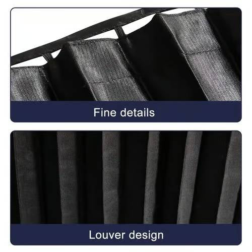 Magnetic Satin Car Window Shades with UV Protection and Sliding Track System