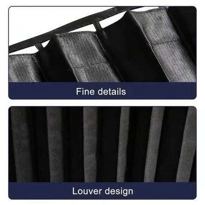 Magnetic Satin Car Window Shades with UV Protection and Sliding Track System