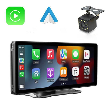 Touch Screen Car Stereo with Wireless Phone Pairing and Backup Camera, Voice Control