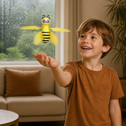 Motion Sensor Flying Bee with LED Lights and Obstacle Detection