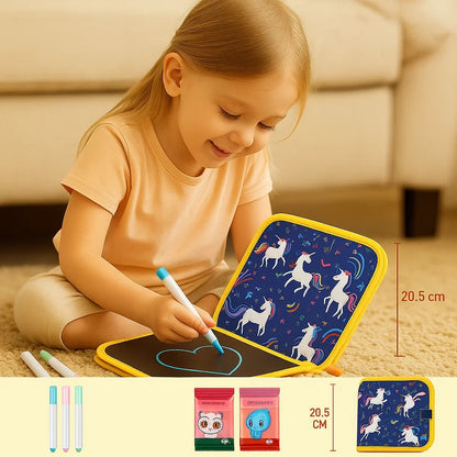 Reusable Drawing Book with Wipeable Pages for Kids