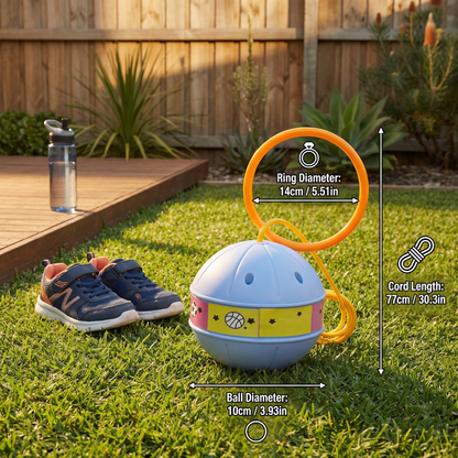 Ankle Bounce Ball with Motion Activated LED Lights and Adjustable Strap