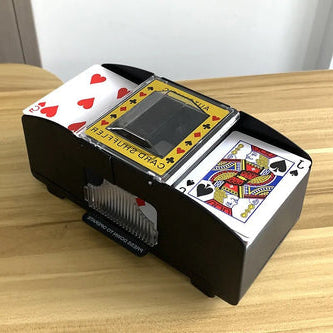 Automatic Card Shuffler with Battery and Charging Cable Power