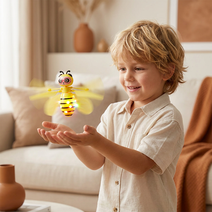Motion Sensor Flying Bee with LED Lights and Obstacle Detection