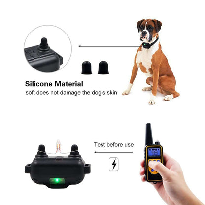 Dog Training Collar with 800 Meter Range and 99 Intensity Levels, LCD Display