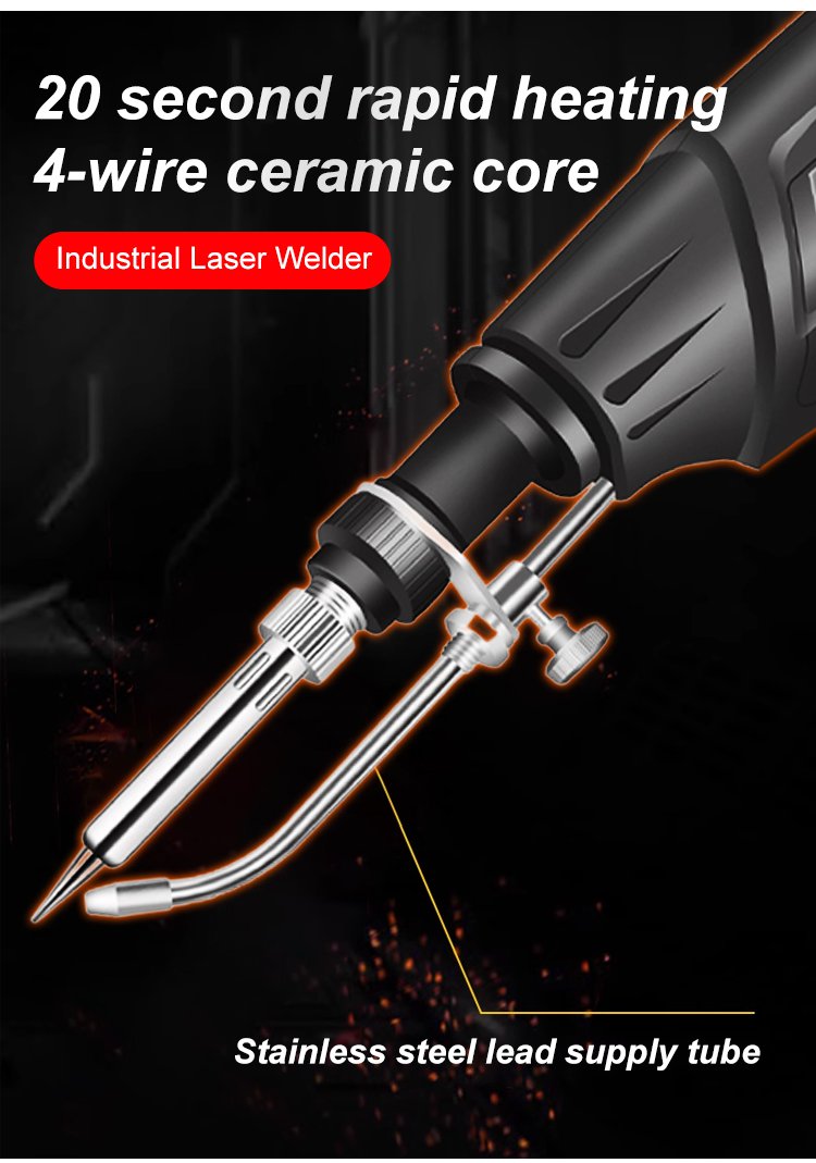 Dual Mode Welding and Cutting Tool with 4-Wire Ceramic Core, 20-Second Heatup