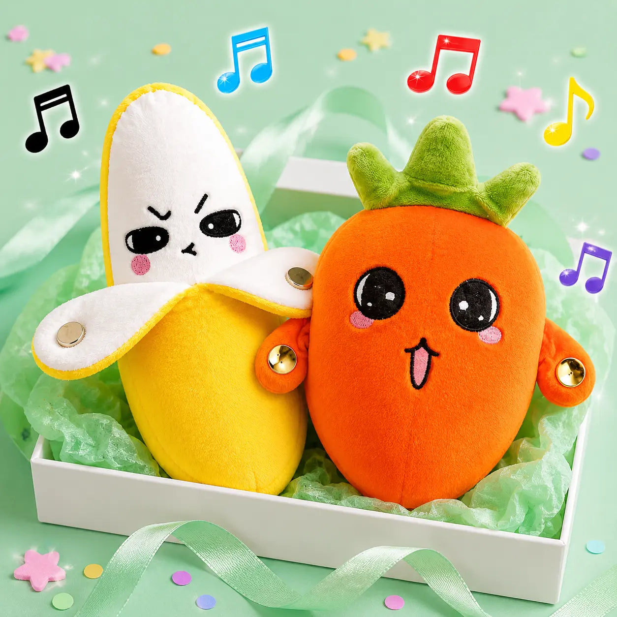Interactive Parent-Child Plush Toy with Musical Sensory Activities and Shared Play Design