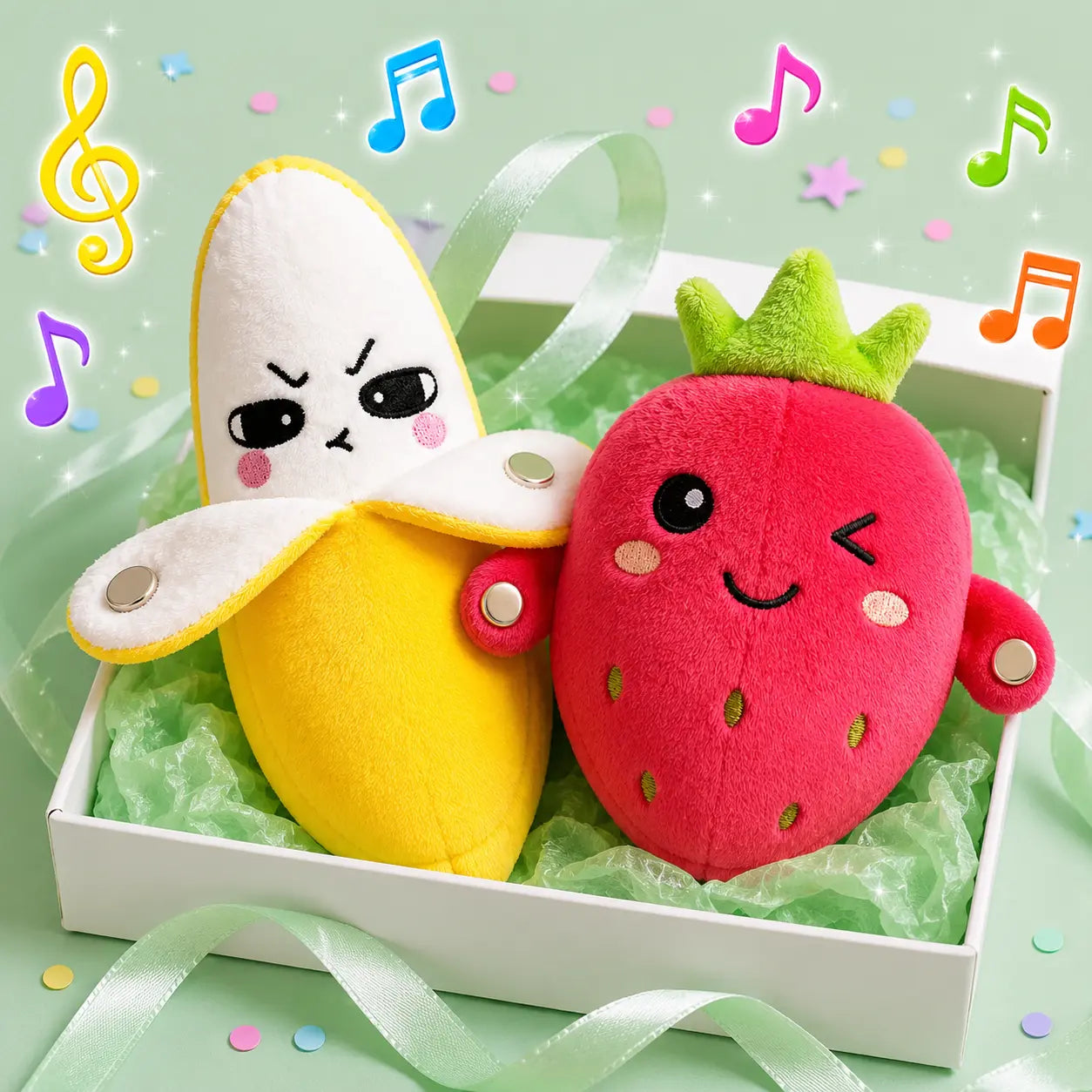 Interactive Parent-Child Plush Toy with Musical Sensory Activities and Shared Play Design