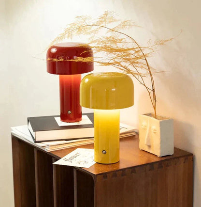 Mushroom LED Lamp with Adjustable Brightness and Rechargeable Battery