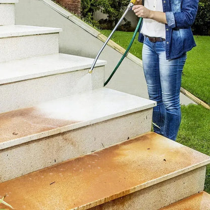 Garden Hose Spray Nozzle with Dual Brass Heads and 10 Meter Reach