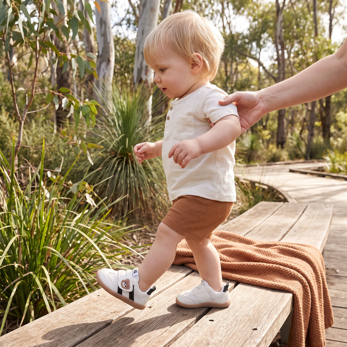 First Walker Shoes with Non-Slip Sole and Breathable Upper for Babies