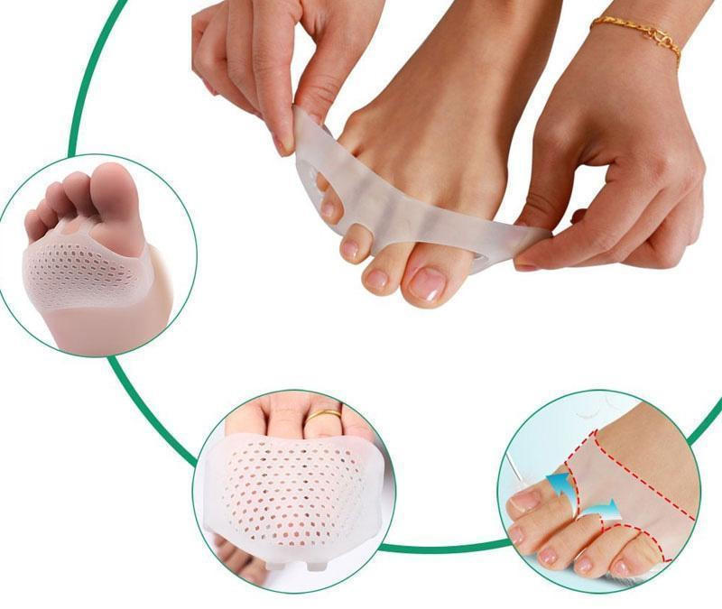 Metatarsal Gel Pads with Adhesive Backing and Ventilated Surface, Set of 2