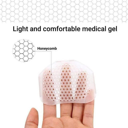 Metatarsal Gel Pads with Adhesive Backing and Ventilated Surface, Set of 2
