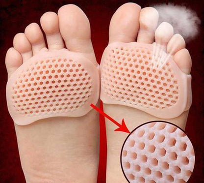Metatarsal Gel Pads with Adhesive Backing and Ventilated Surface, Set of 2