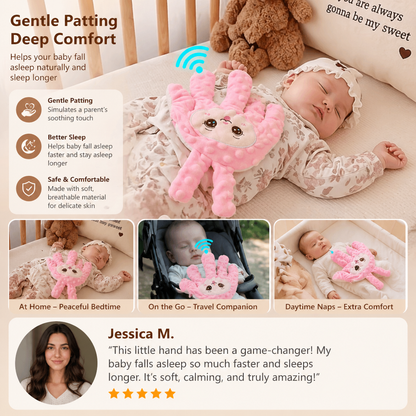 Rhythmic Patting Device for Infant Sleep with Battery Operation and Quiet Motor