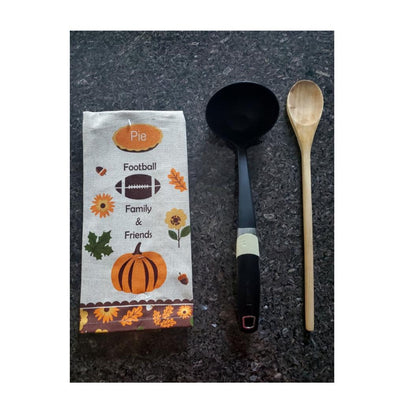 Cotton Kitchen Towels with Fall Patterns and Seasonal Designs, Set of 6
