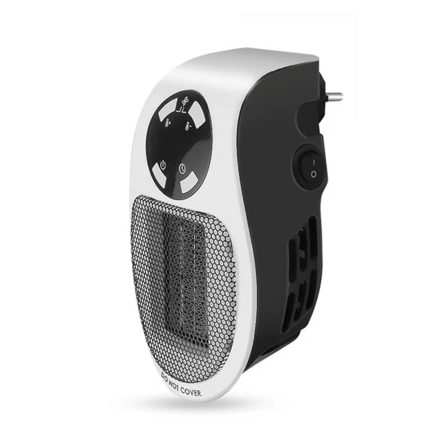 Compact Electric Heater with Wireless Remote and 12-Hour Timer for Small Rooms