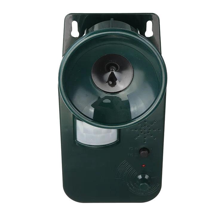 Motion-Activated Ultrasonic Animal Repeller with Adjustable Frequency and Flashing Light
