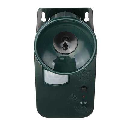 Motion-Activated Ultrasonic Animal Repeller with Adjustable Frequency and Flashing Light