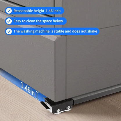 Appliance Roller Base with 24-Wheel System and Dual Brake Locks, 661 Lb Capacity