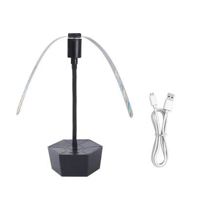 Tabletop Fly Deterrent Fan with Dual Power Options and Quiet Operation