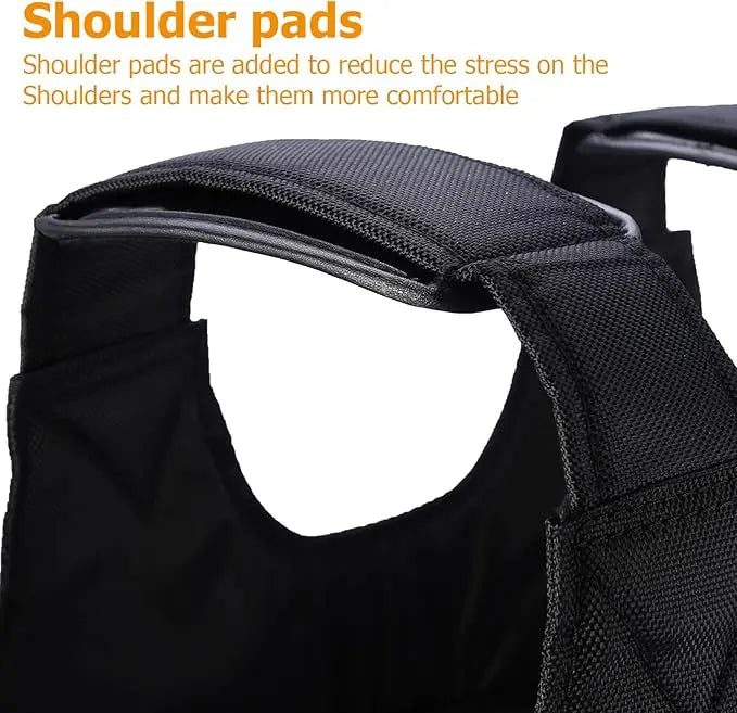 Weighted Vest with Removable Weight Pouches and Adjustable Straps, Up to 110 lb Capacity All Vera Mart