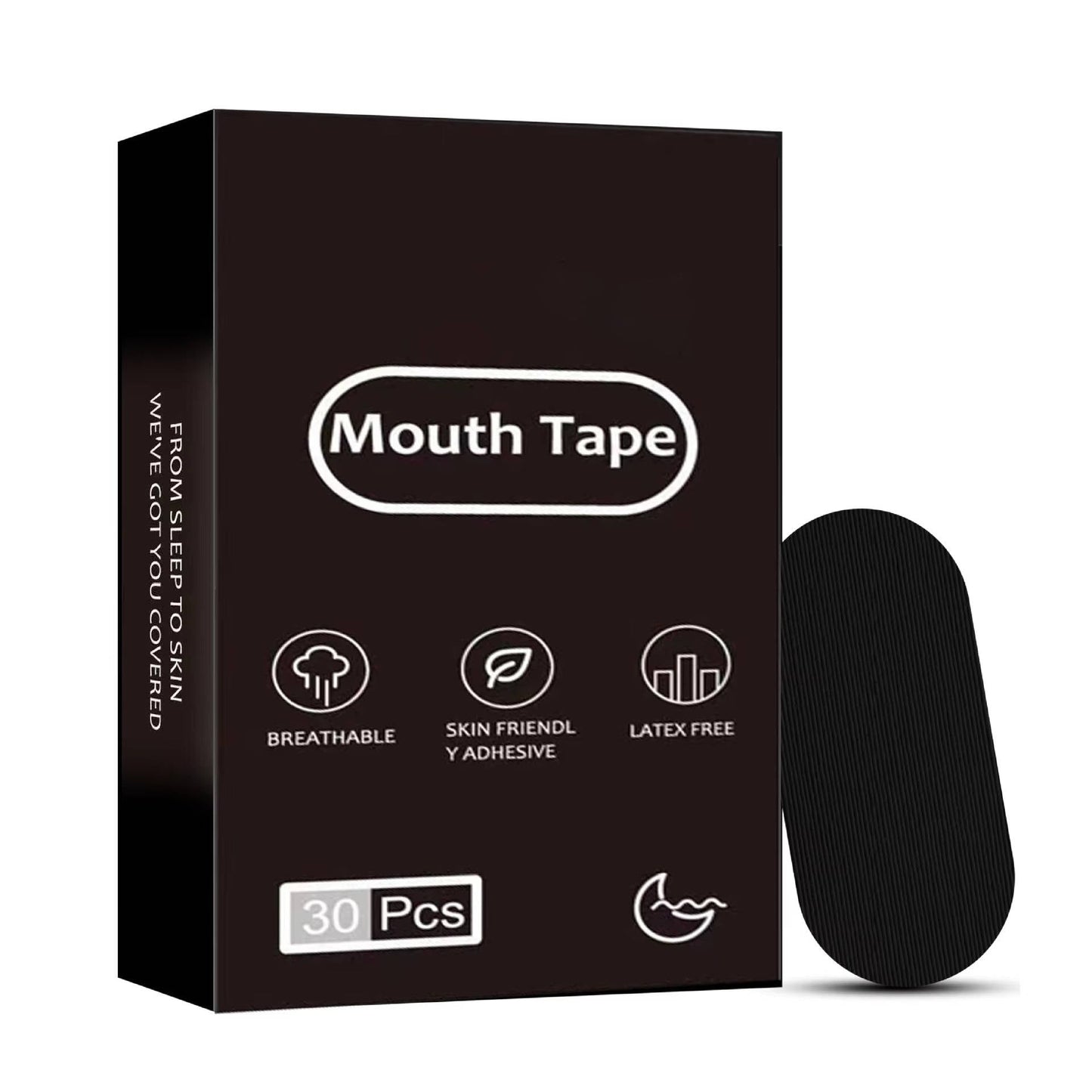 Mouth Breathing Sleep Tape with Microporous Design and Bamboo Charcoal Fiber