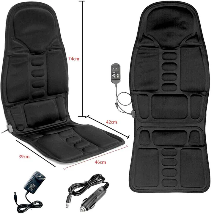 Heated Massage Pad with 8 Kneading Modes and Dual Power, Adjustable Straps