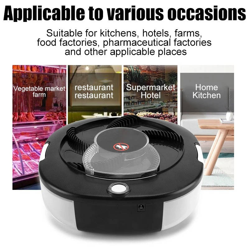 Rotating Fly Trap with Five Bait Stations and USB Rechargeable Battery