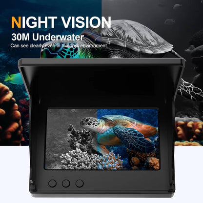 Underwater Fishing Camera with 4.3 inch LCD Monitor and Night Vision, 98ft Cable