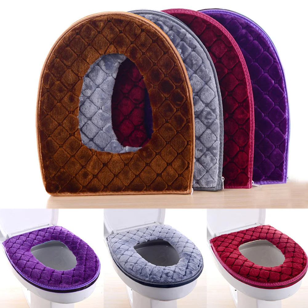 Padded Toilet Seat Cover with Waterproof Backing and Odor Resistance