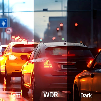Four-Camera Wireless Dash Cam with Night Vision and Impact Detection, 1920P Front