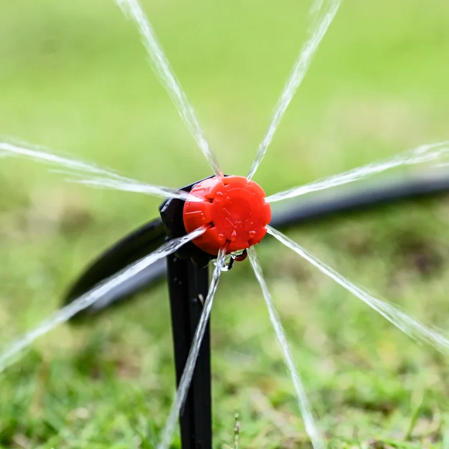 Drip Irrigation Kit with Digital Timer, Pressure Regulator and Adjustable Drip Heads