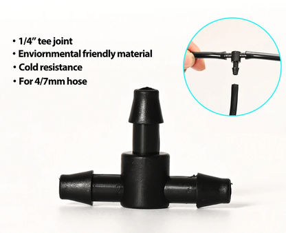 Automatic Garden Drip Irrigation System with Eight-Hole Heads and Flow Control