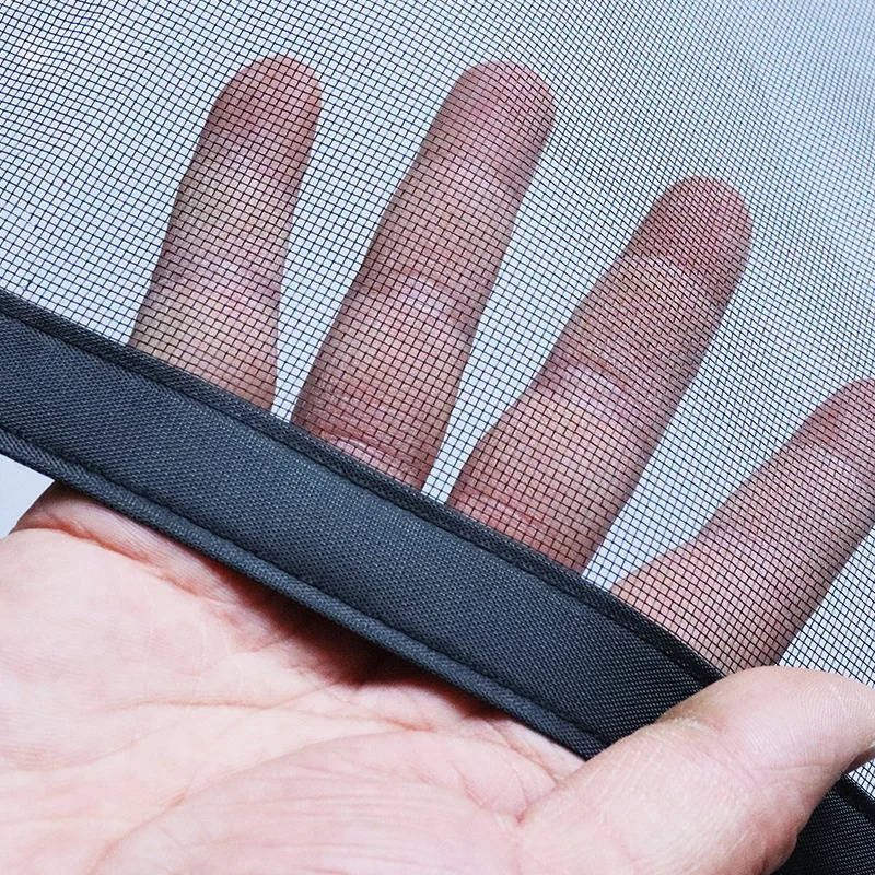 Magnetic Screen Door with Auto-Closing Panels and Machine Washable Mesh