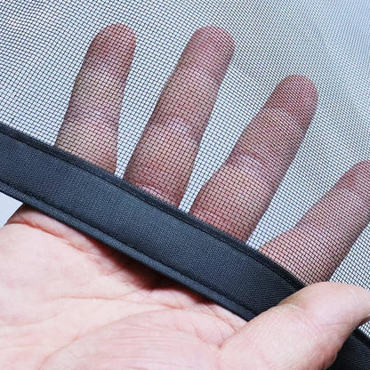 Magnetic Screen Door with Auto-Closing Panels and Machine Washable Mesh