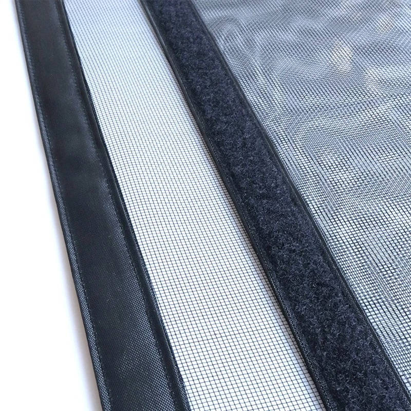 Magnetic Screen Door with Auto-Closing Panels and Machine Washable Mesh