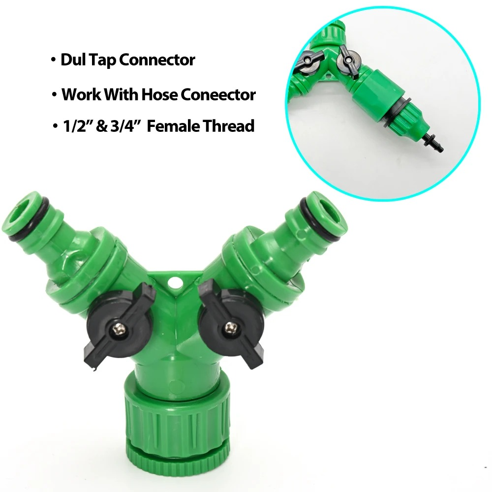 Automatic Garden Drip Irrigation System with Eight-Hole Heads and Flow Control