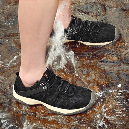 Women's Hiking Shoes with Shock Absorbing Midsole and Multi Directional Tread