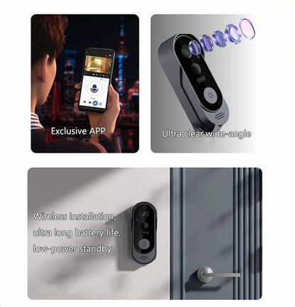 Smart Video Doorbell with Motion Detection and Night Vision, Two Way Audio