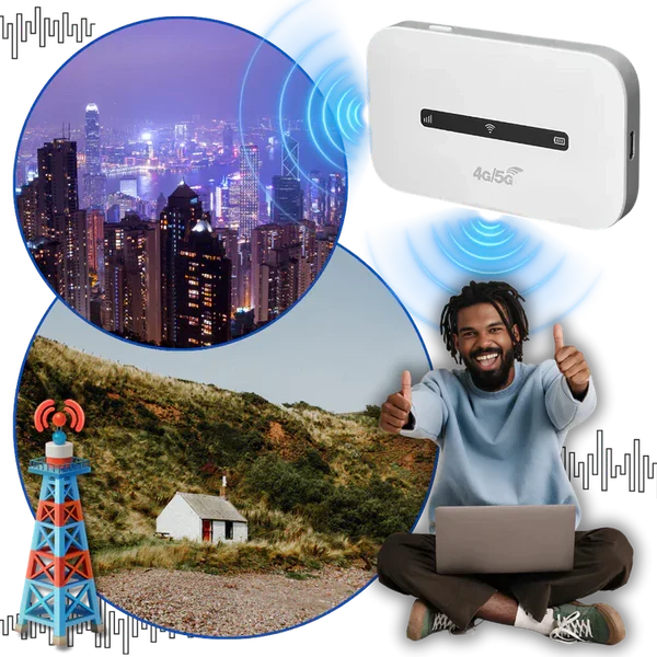Portable 4G LTE Hotspot with 150 Mbps Speed and 10 Device Support