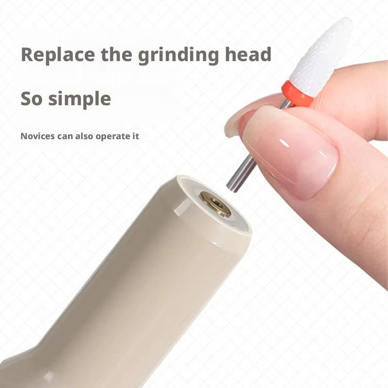 Electric Nail Drill with 8 Interchangeable Bits and LED Display for Gel, Acrylic, and Dip Nails