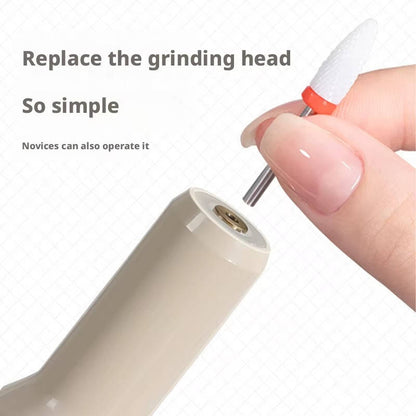 Electric Nail Drill with 8 Interchangeable Bits and LED Display for Gel, Acrylic, and Dip Nails