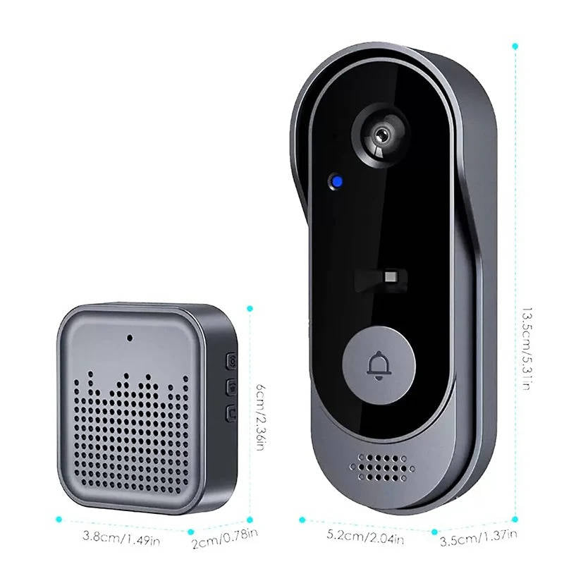 Smart Video Doorbell with Motion Detection and Night Vision, Two Way Audio