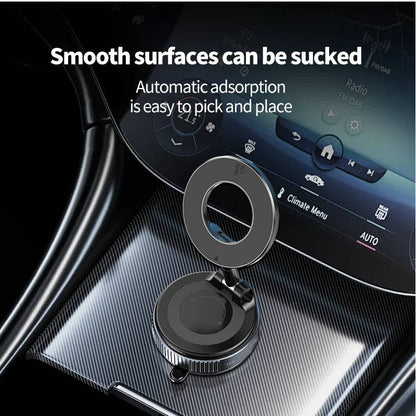 Magnetic Phone Holder with 360° Rotation and Suction Mount for Vehicles All Vera Mart