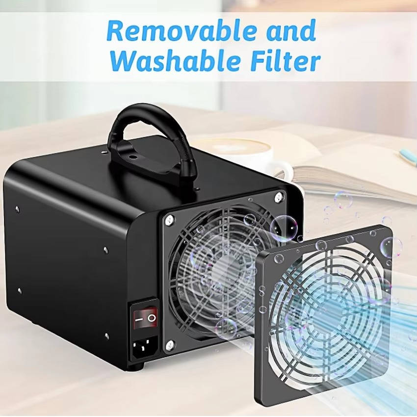 High Capacity Ozone Generator with Double Layer Plate and Timer Control for Large Spaces Up to 6000 Sq.Ft