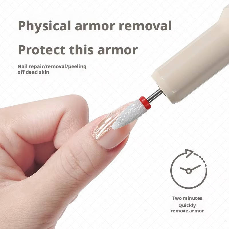 Electric Nail Drill with 8 Interchangeable Bits and LED Display for Gel, Acrylic, and Dip Nails