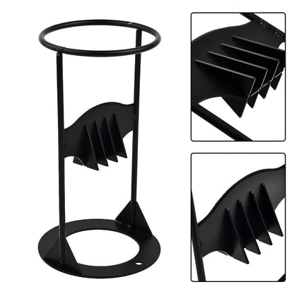 Manual Cast Iron Log Splitter with Wedge Blade and Carry Handle