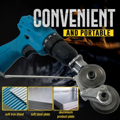 Sheet Metal Cutter Drill Attachment with Standard Chuck Fitting