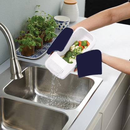 Microwave Noodle Bowl with Strainer Lid and Heat Resistant Handles